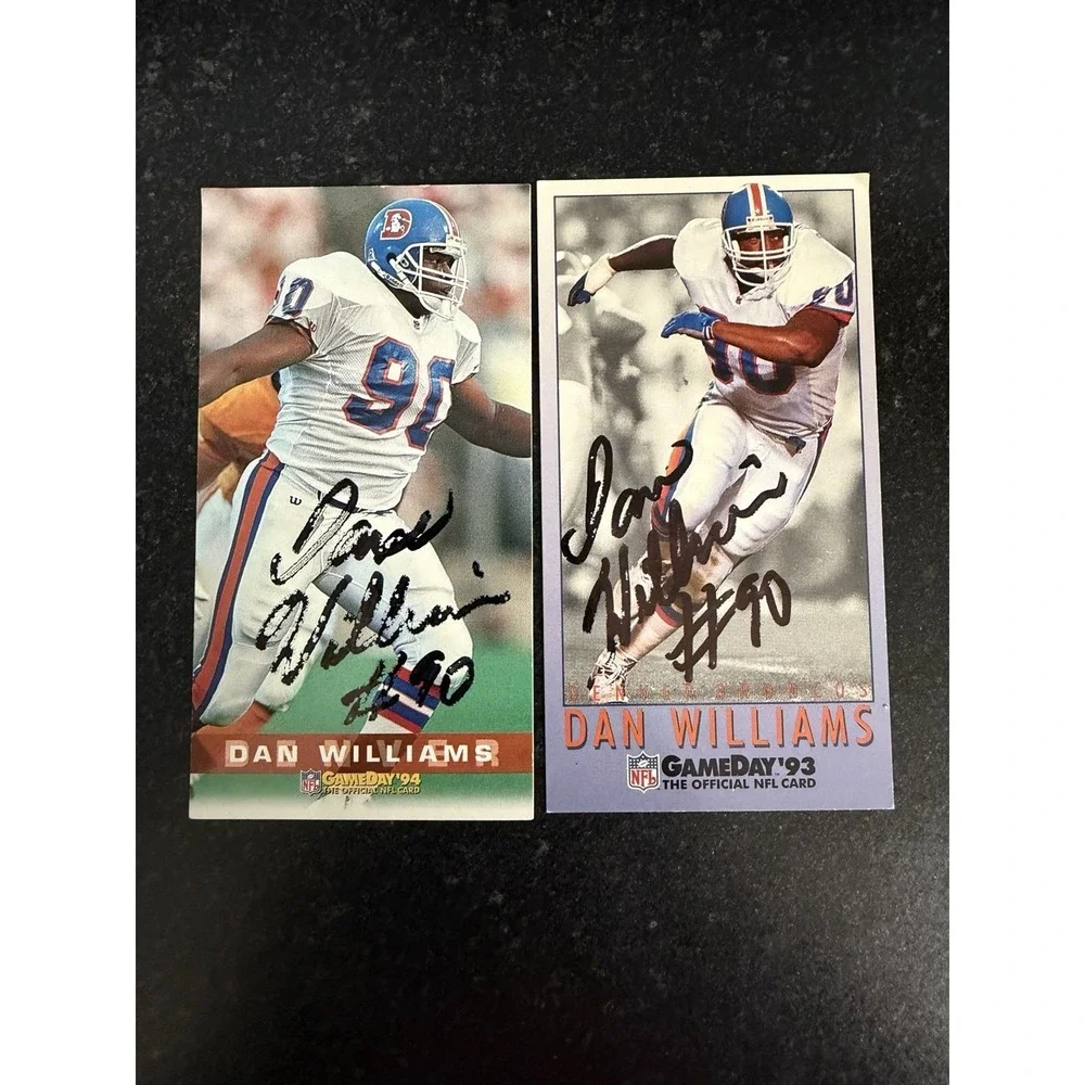 Dan Williams Auto Lot‎ (24) Denver Broncos Signed Cards 1993 Rookie Era